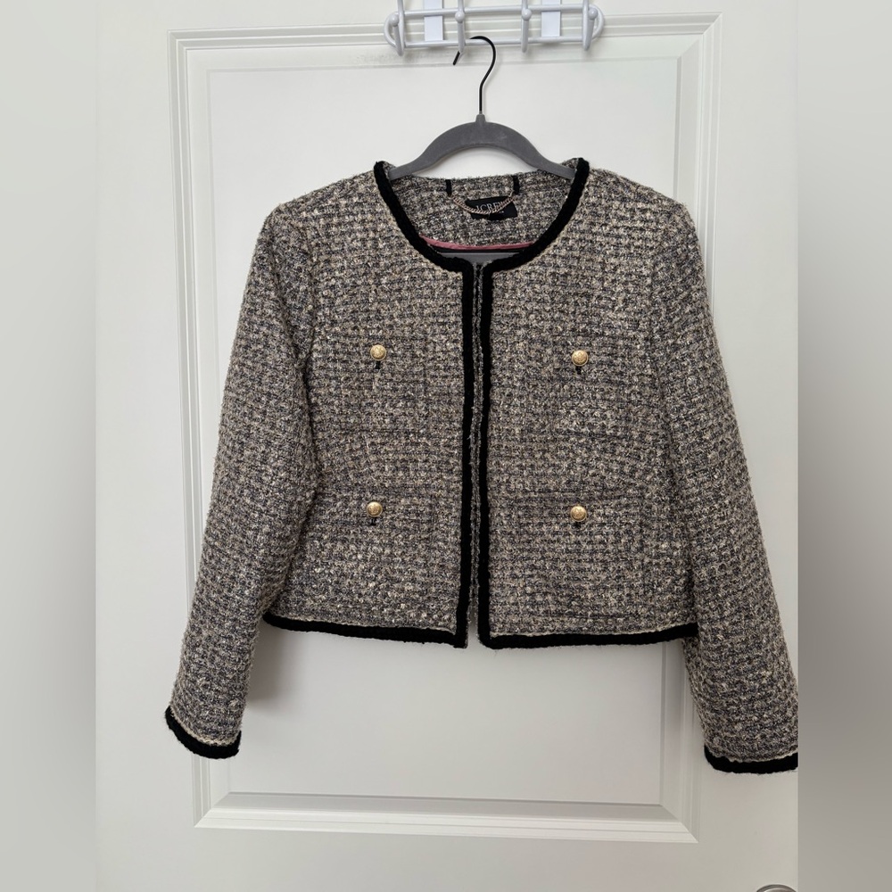 J. Crew Collection Black and Gray Lady Jacket